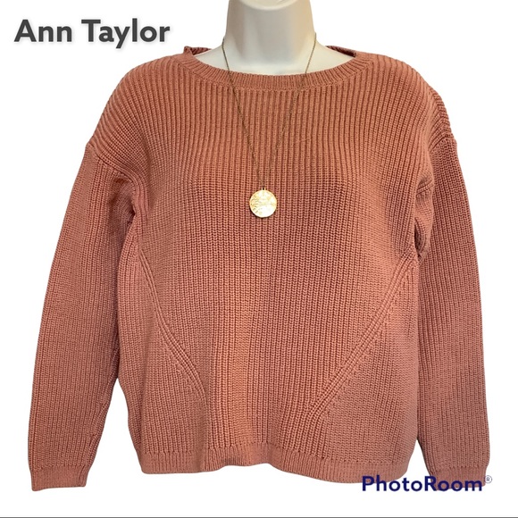 Ann Taylor Rose Pink Shaker Stitched 